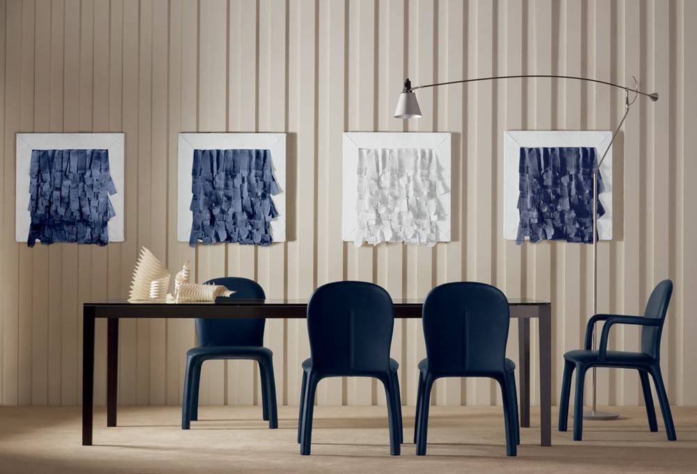 Chaise AMELIE en Cuir Pelle Frau® - Mobilier Haut de Gamme à Lyon