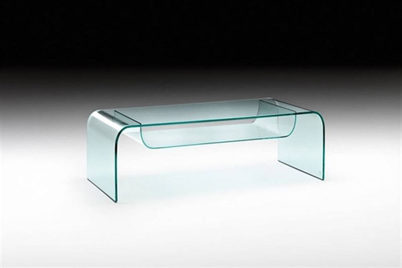 Table basse en verre GIANO en magasin à Lyon